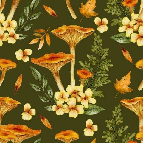 Double gauze Forest 130g/m2